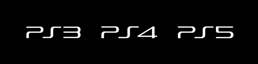 Sony PS3 PS4 PS5 Logos