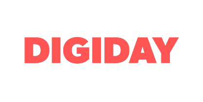 Sweeney Web Logos Awards-06 Digiday logo in coral red on white background